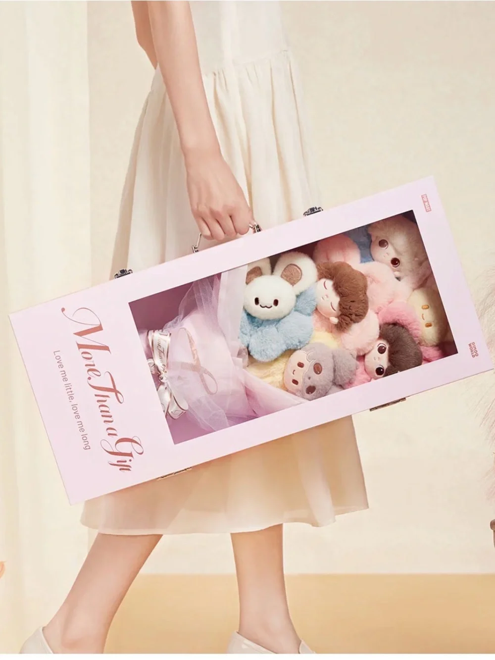 Plush Character Bouquet - Pink Multi-Color Soft Toy Set